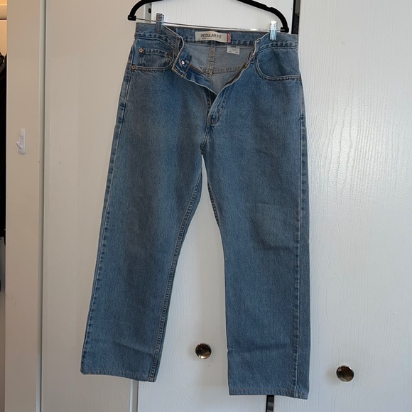 Levi 55 Regular Fit Light Wash Jeans 34 